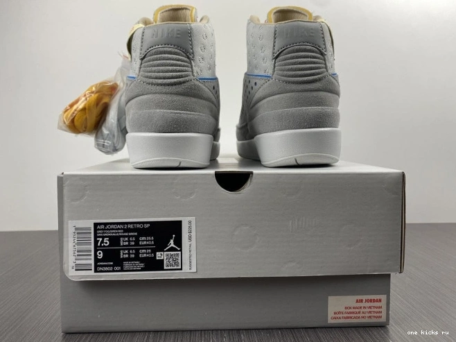 Rep Onekick Retro Grey 2 Jordan DN3802-001 Fog Union 0731